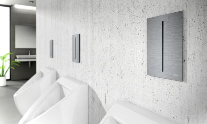 TECEfilo – schlanke Urinal-Betätigungsplatte mit Sensor | TECE